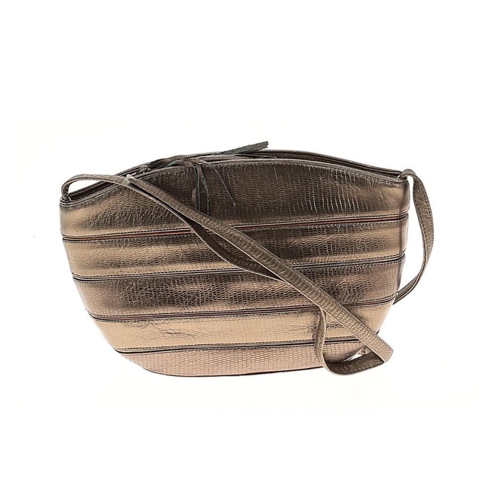 Sharif Metallic Bronze Crossbody Bag